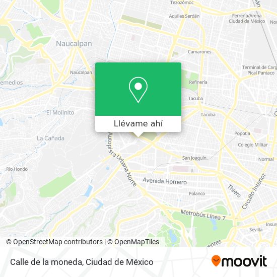 Mapa de Calle de la moneda