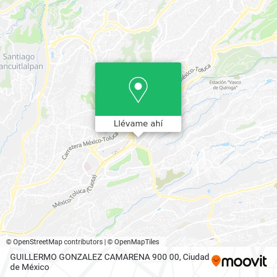 Mapa de GUILLERMO GONZALEZ CAMARENA  900   00