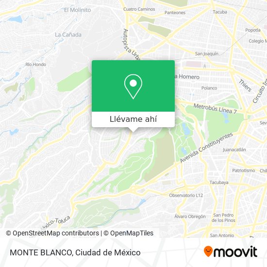 Mapa de MONTE BLANCO