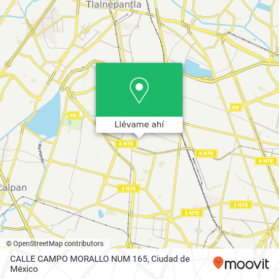 Mapa de CALLE CAMPO MORALLO NUM  165