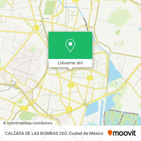 Mapa de CALZADA DE LAS BOMBAS 260