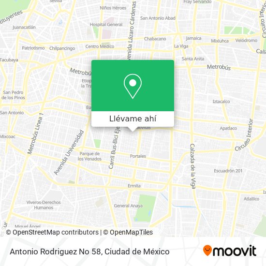 Mapa de Antonio Rodriguez No 58