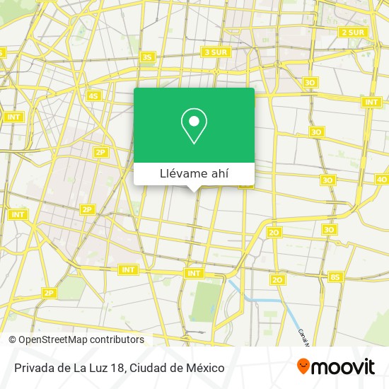 Mapa de Privada de La Luz 18