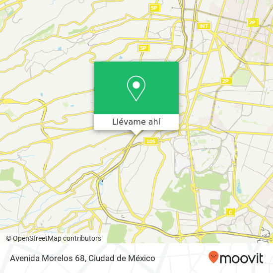 Mapa de Avenida Morelos 68