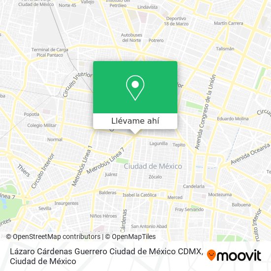 Mapa de Lázaro Cárdenas  Guerrero  Ciudad de México  CDMX