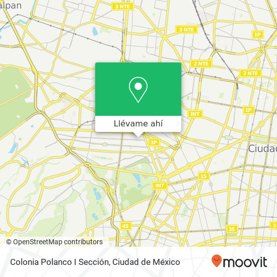 Mapa de Colonia Polanco I Sección