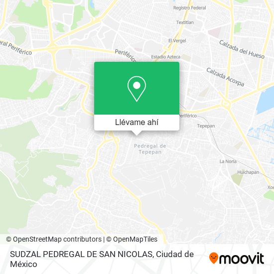 Mapa de SUDZAL  PEDREGAL DE SAN NICOLAS