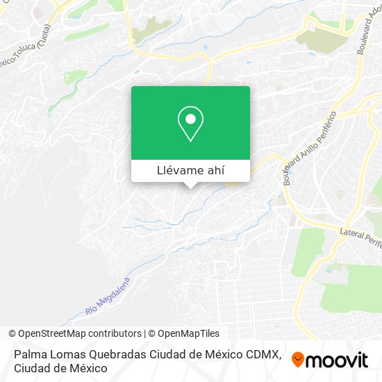 Mapa de Palma  Lomas Quebradas  Ciudad de México  CDMX