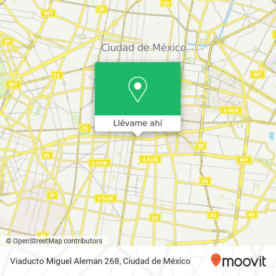 Mapa de Viaducto Miguel Aleman 268