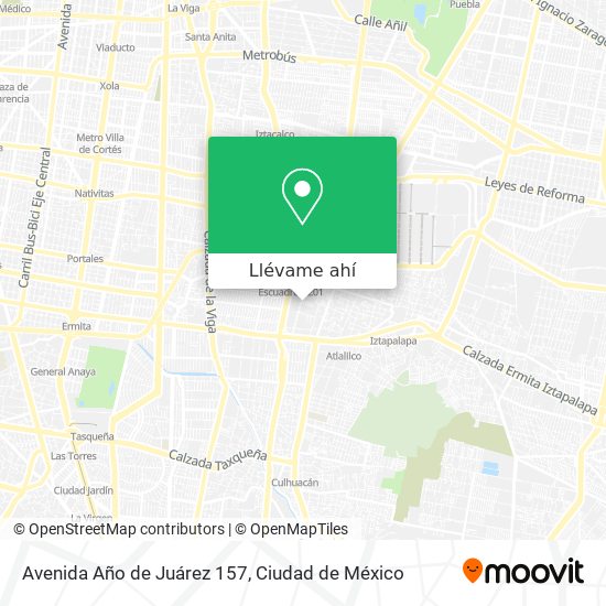 Mapa de Avenida Año de Juárez  157