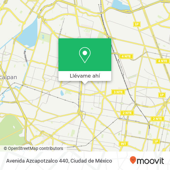 Mapa de Avenida Azcapotzalco 440