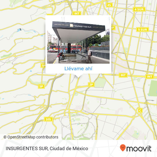 Mapa de INSURGENTES SUR