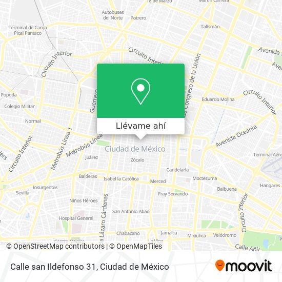 Mapa de Calle san Ildefonso 31