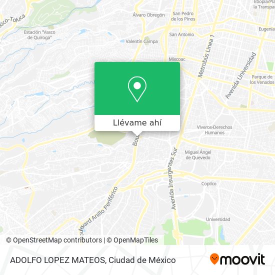 Mapa de ADOLFO LOPEZ MATEOS