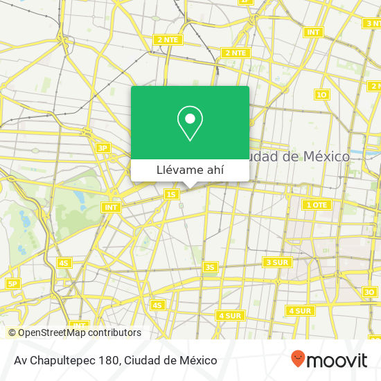 Mapa de Av  Chapultepec 180