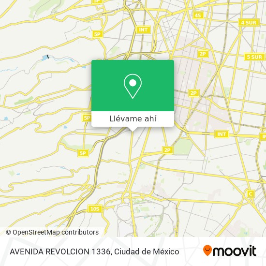 Mapa de AVENIDA REVOLCION 1336