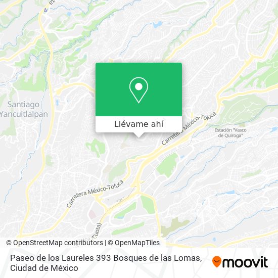 Mapa de Paseo de los Laureles 393 Bosques de las Lomas