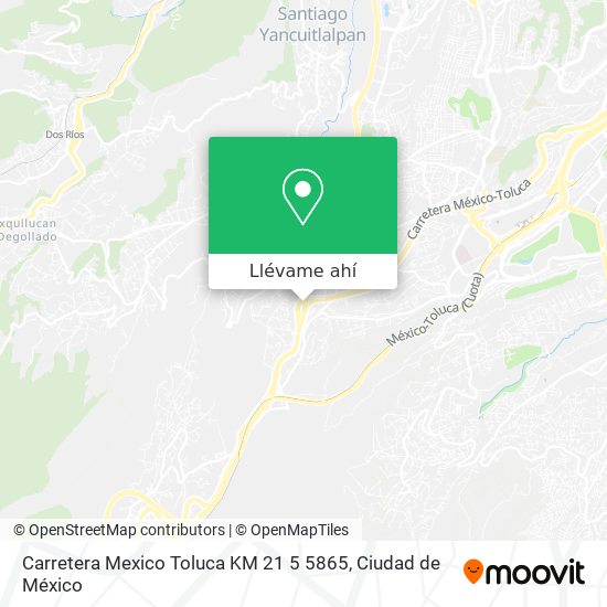 Mapa de Carretera Mexico Toluca KM 21 5 5865