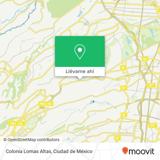 Mapa de Colonia Lomas Altas