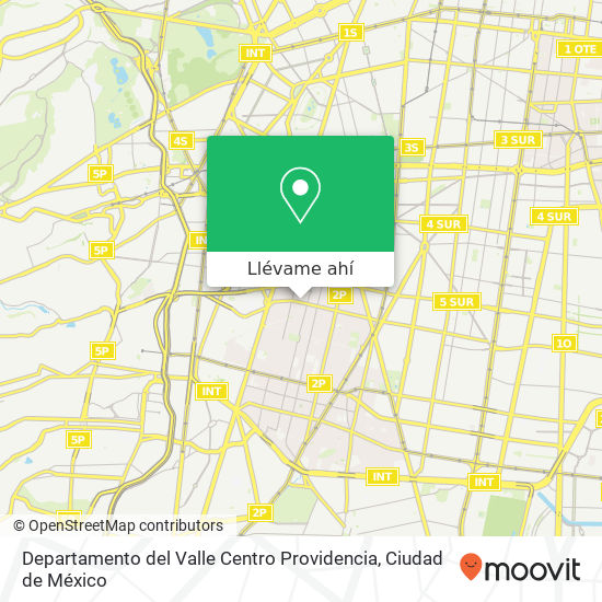 Mapa de Departamento del Valle Centro  Providencia