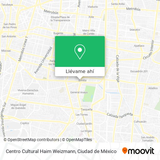 Mapa de Centro Cultural Haim Weizmann