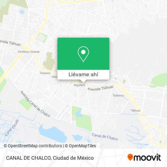 Mapa de CANAL DE CHALCO