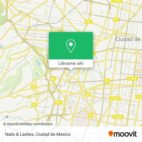 Mapa de Nails & Lashes