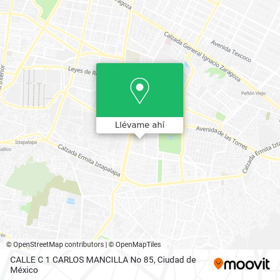 Mapa de CALLE C 1 CARLOS MANCILLA No  85