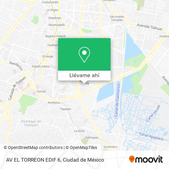 Mapa de AV  EL TORREON EDIF 6