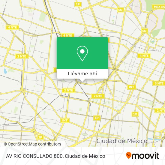 Mapa de AV RIO CONSULADO  800