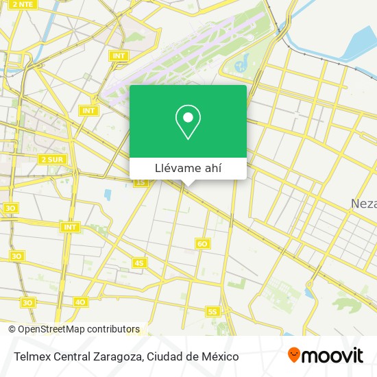 Mapa de Telmex Central Zaragoza