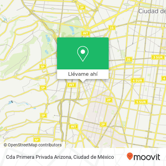 Mapa de Cda  Primera Privada Arizona