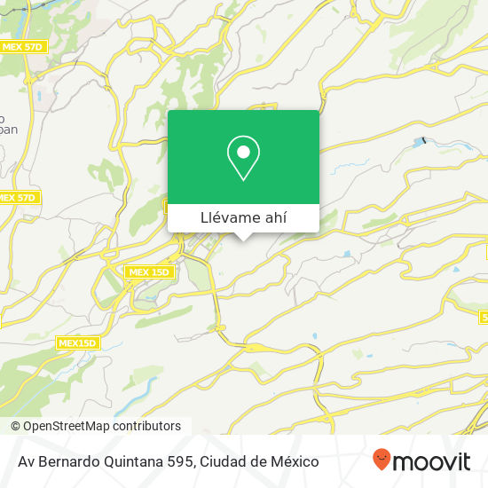Mapa de Av  Bernardo Quintana 595
