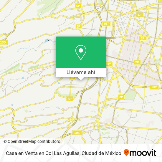 Mapa de Casa en Venta en Col  Las Aguilas