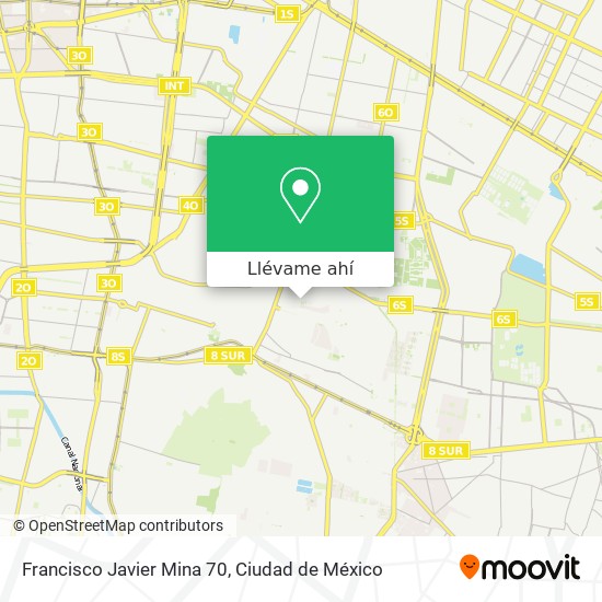 Mapa de Francisco Javier Mina 70