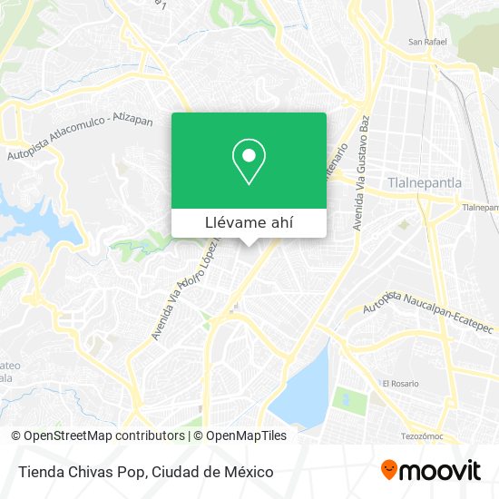 Mapa de Tienda Chivas Pop