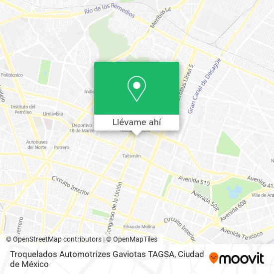 Mapa de Troquelados Automotrizes Gaviotas TAGSA