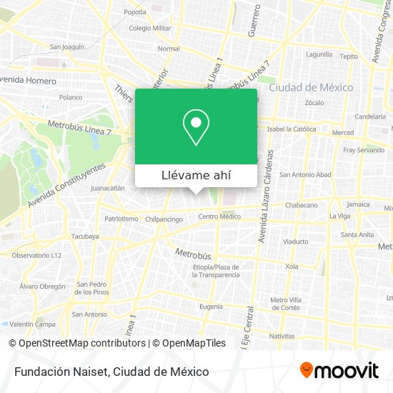 Mapa de Fundación Naiset