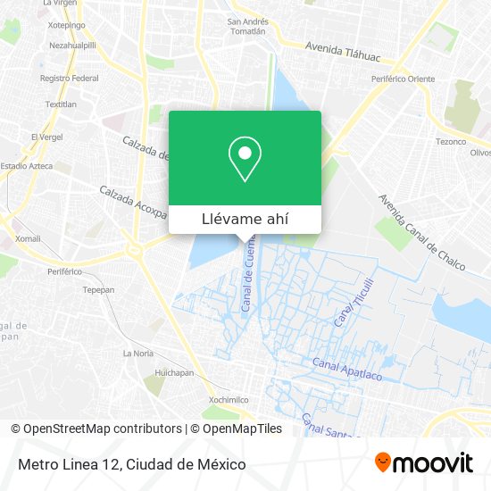 Mapa de Metro Linea 12