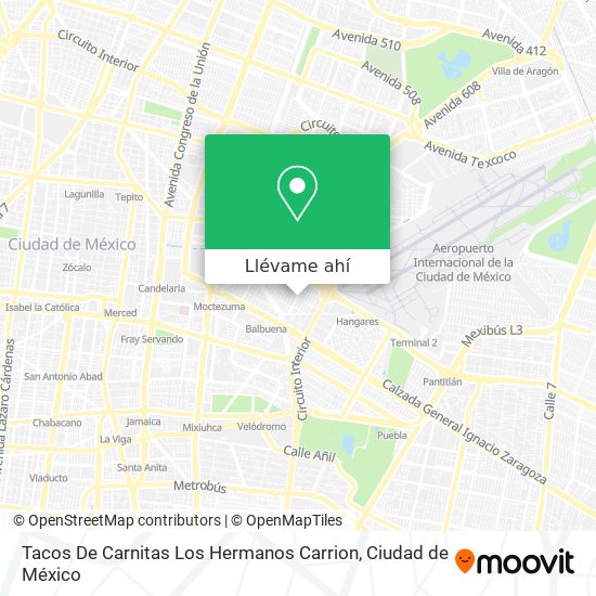 Mapa de Tacos De Carnitas Los Hermanos Carrion