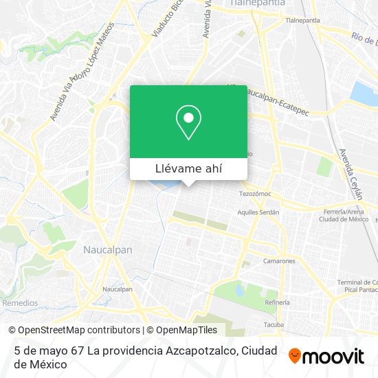 Cómo llegar a 5 de mayo 67 La providencia Azcapotzalco en Tultitlán en  Autobús o Metro?
