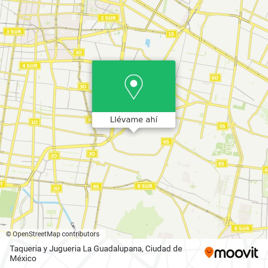 Mapa de Taqueria y Jugueria La Guadalupana