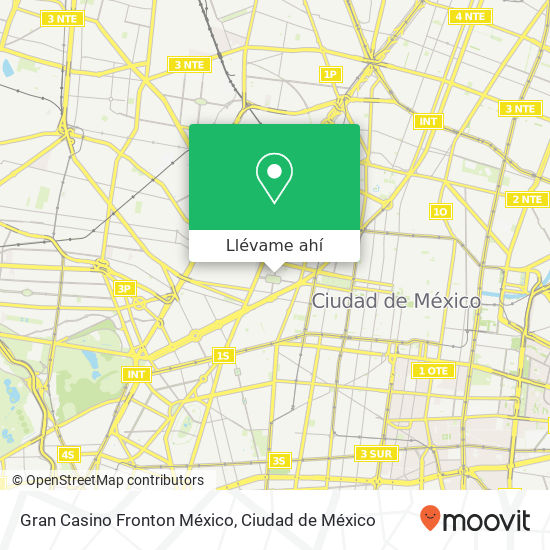 Mapa de Gran Casino Fronton México