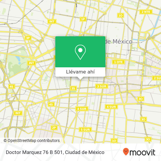 Mapa de Doctor Marquez 76 B 501