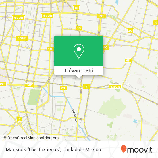 Mapa de Mariscos "Los Tuxpeños"