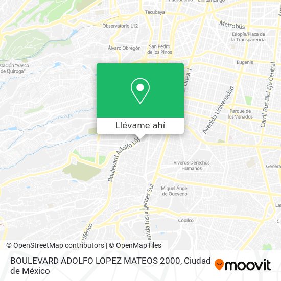 Mapa de BOULEVARD ADOLFO LOPEZ MATEOS 2000