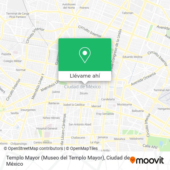 Mapa de Templo Mayor (Museo del Templo Mayor)