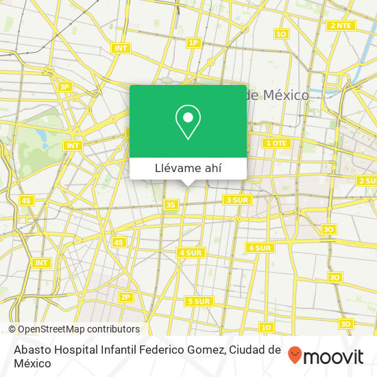 Mapa de Abasto  Hospital Infantil Federico Gomez