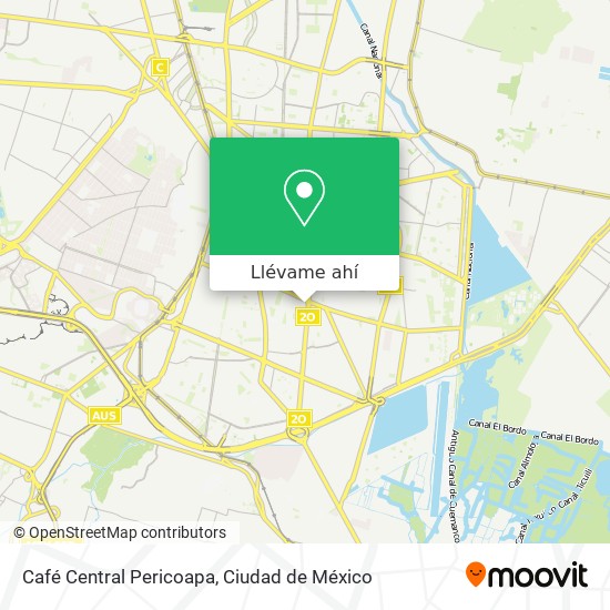 Mapa de Café Central Pericoapa