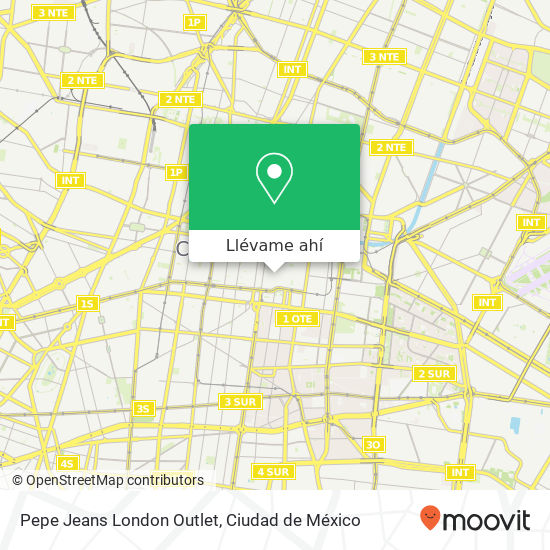 Mapa de Pepe Jeans London Outlet